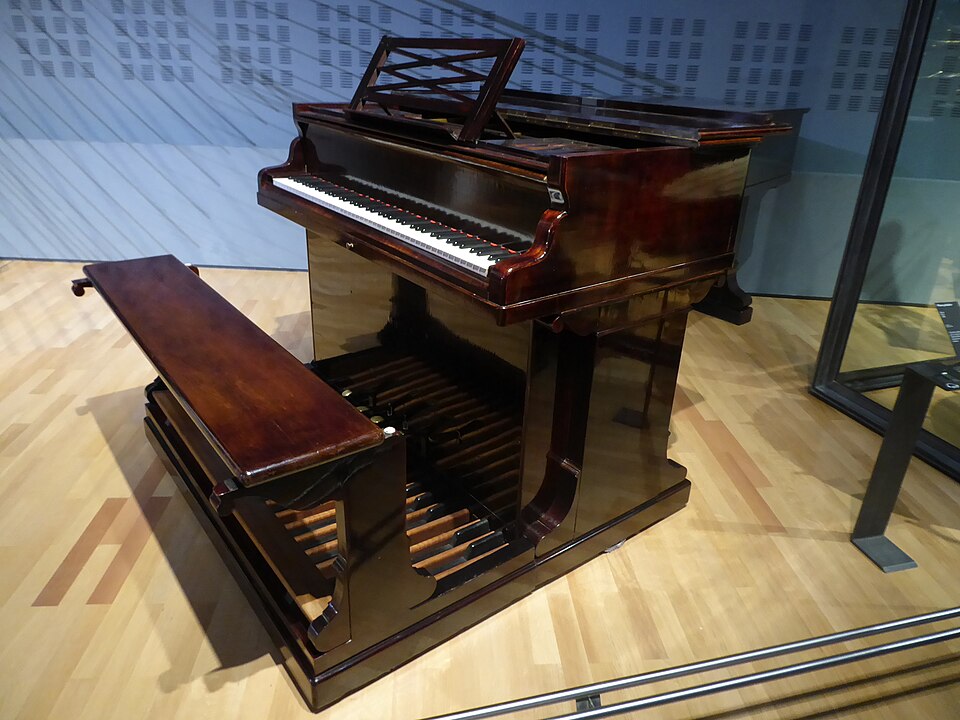 An Érard pedal piano in the Paris music museum