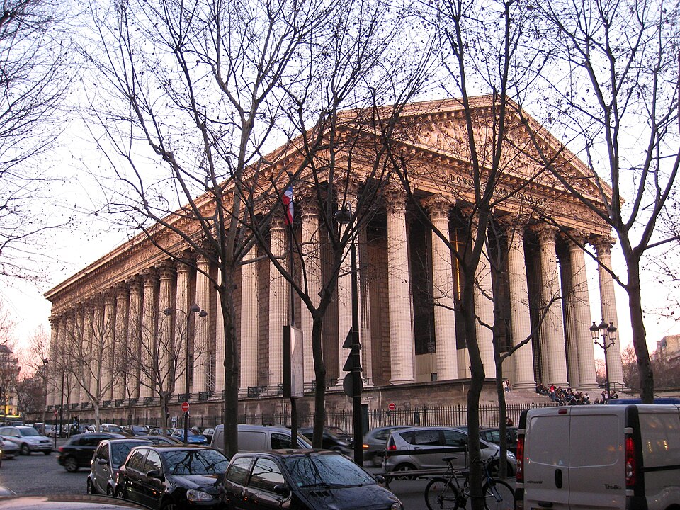 Exterior of the Église de la Madeleine, Paris