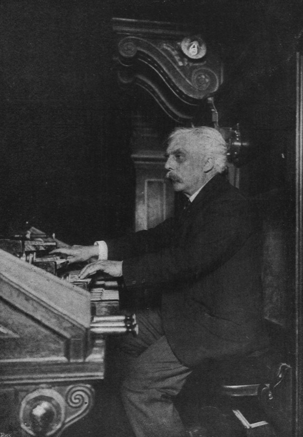 Gabriel Fauré at the organ of La Madeleine