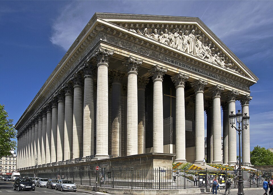The church of La Madeleine, Paris