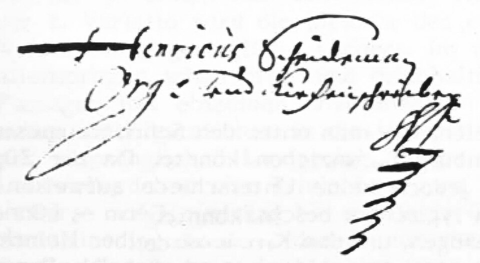 Autograph manuscript of Heinrich Scheidemann
