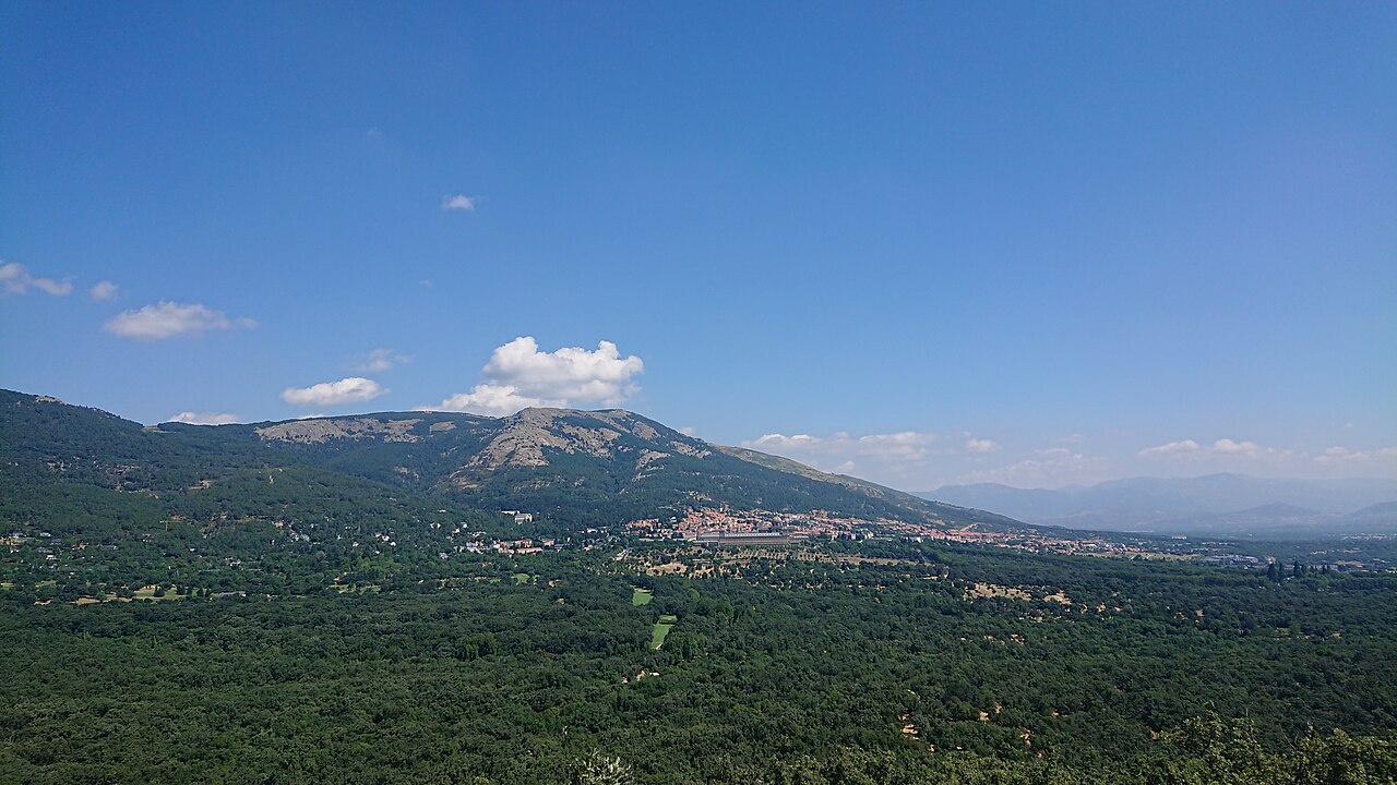 El Escorial seen from the Seat of Philip II