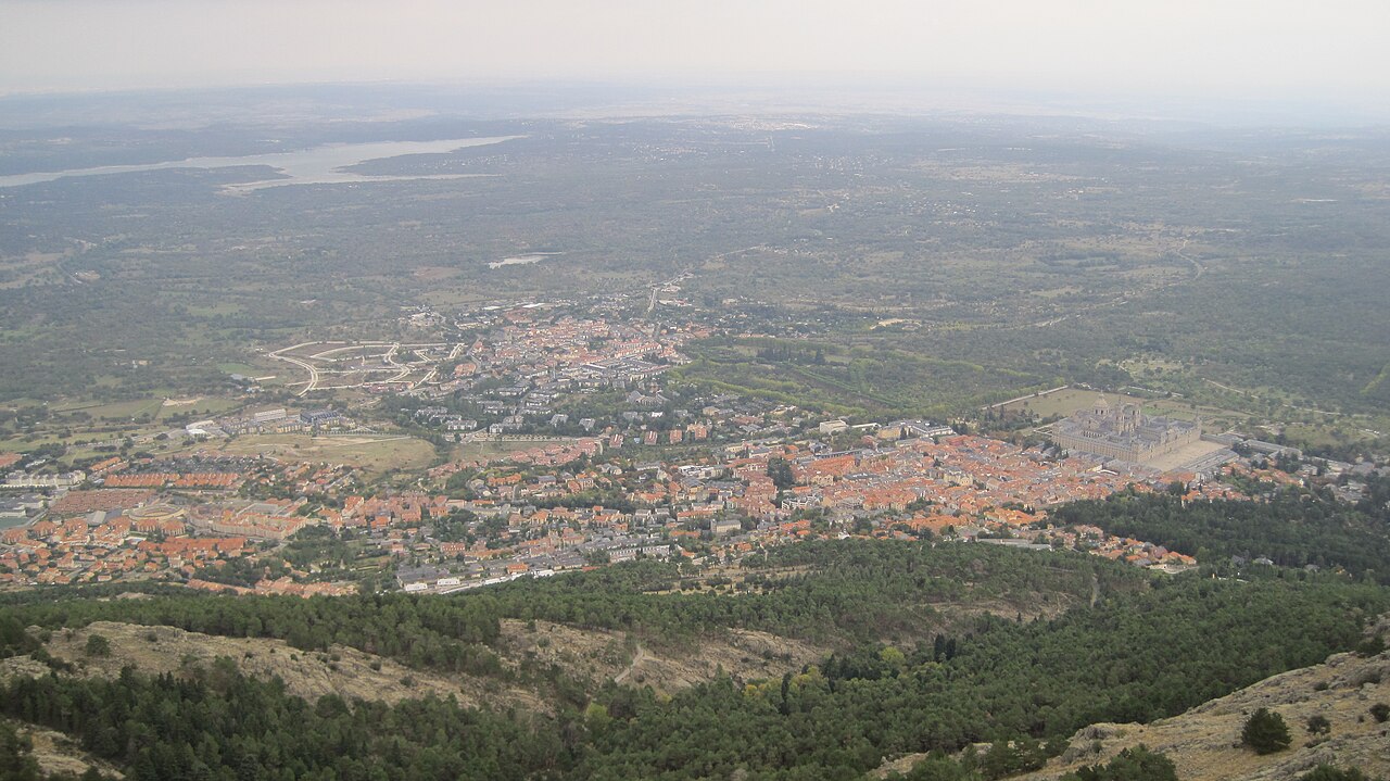 The monastery of El Escorial seen from Monte Abantos