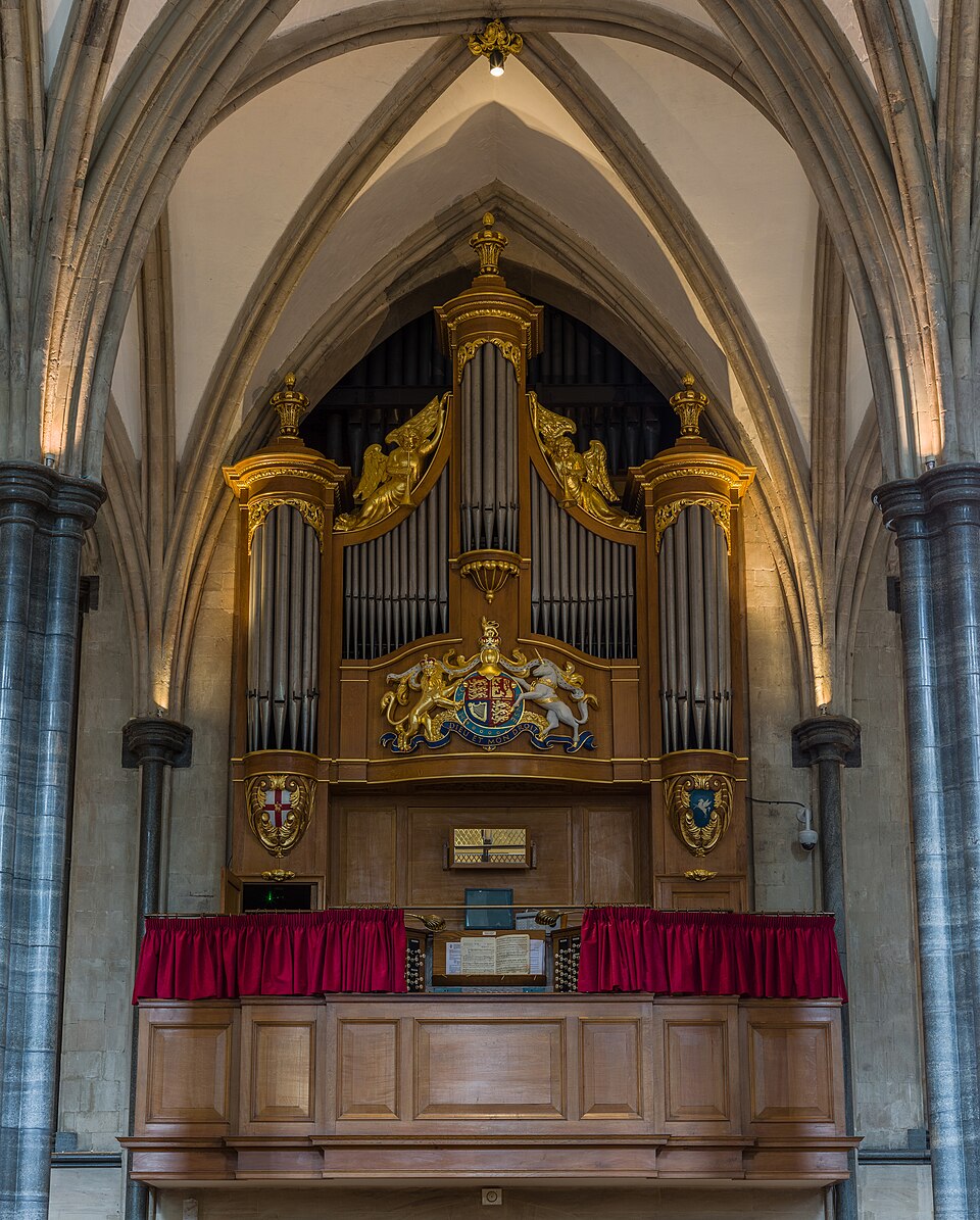 The organ of the Temple Church, London