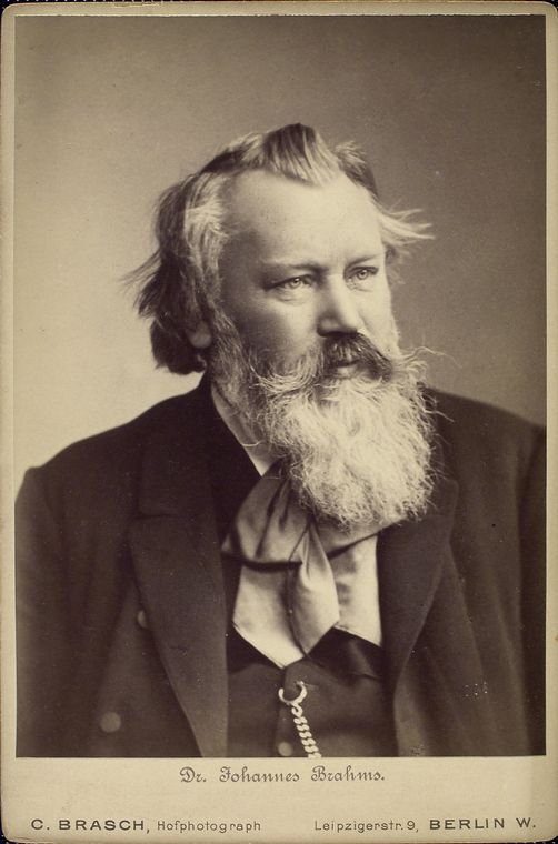 Historical portrait of Johannes Brahms