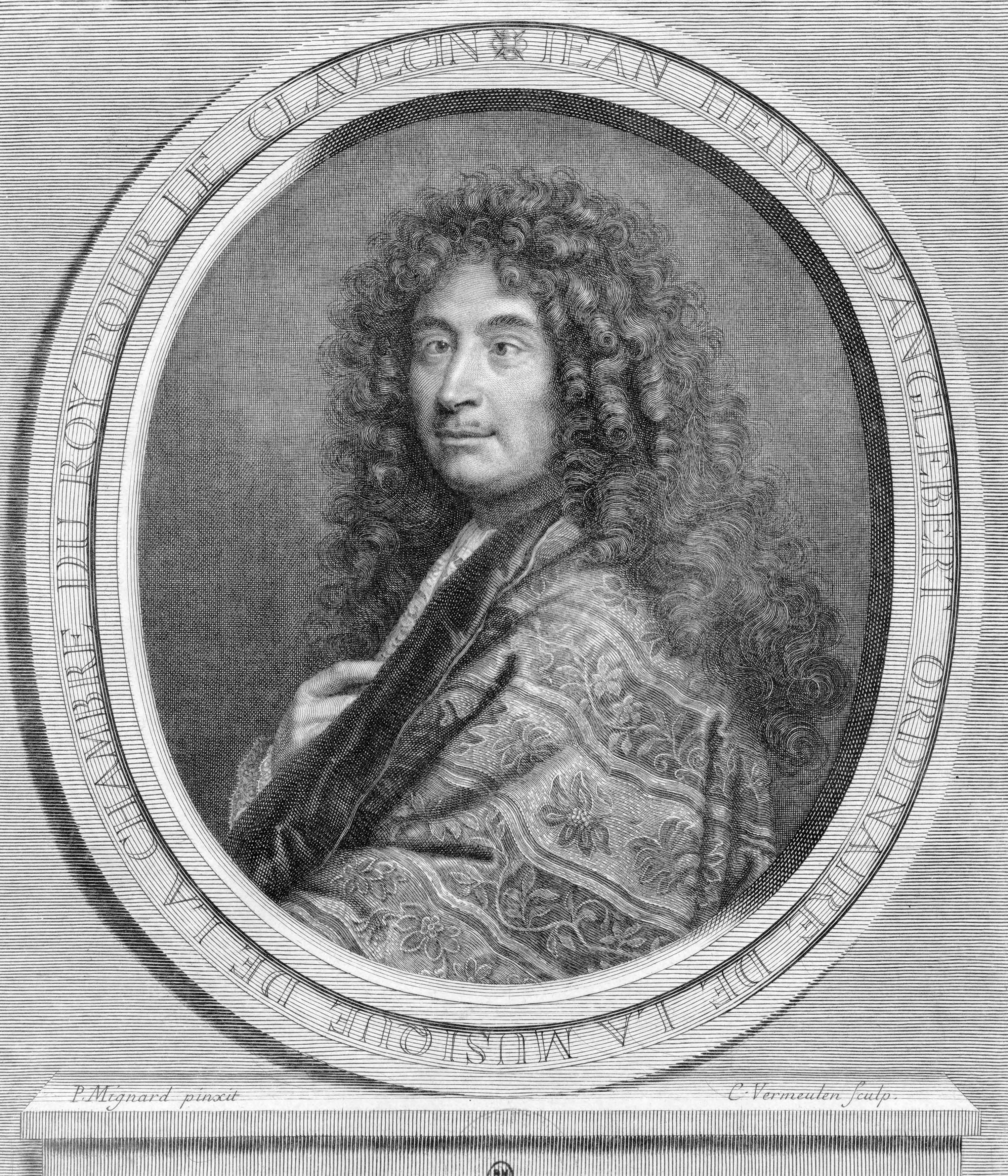 Historical portrait of Jean-Henri D'Anglebert