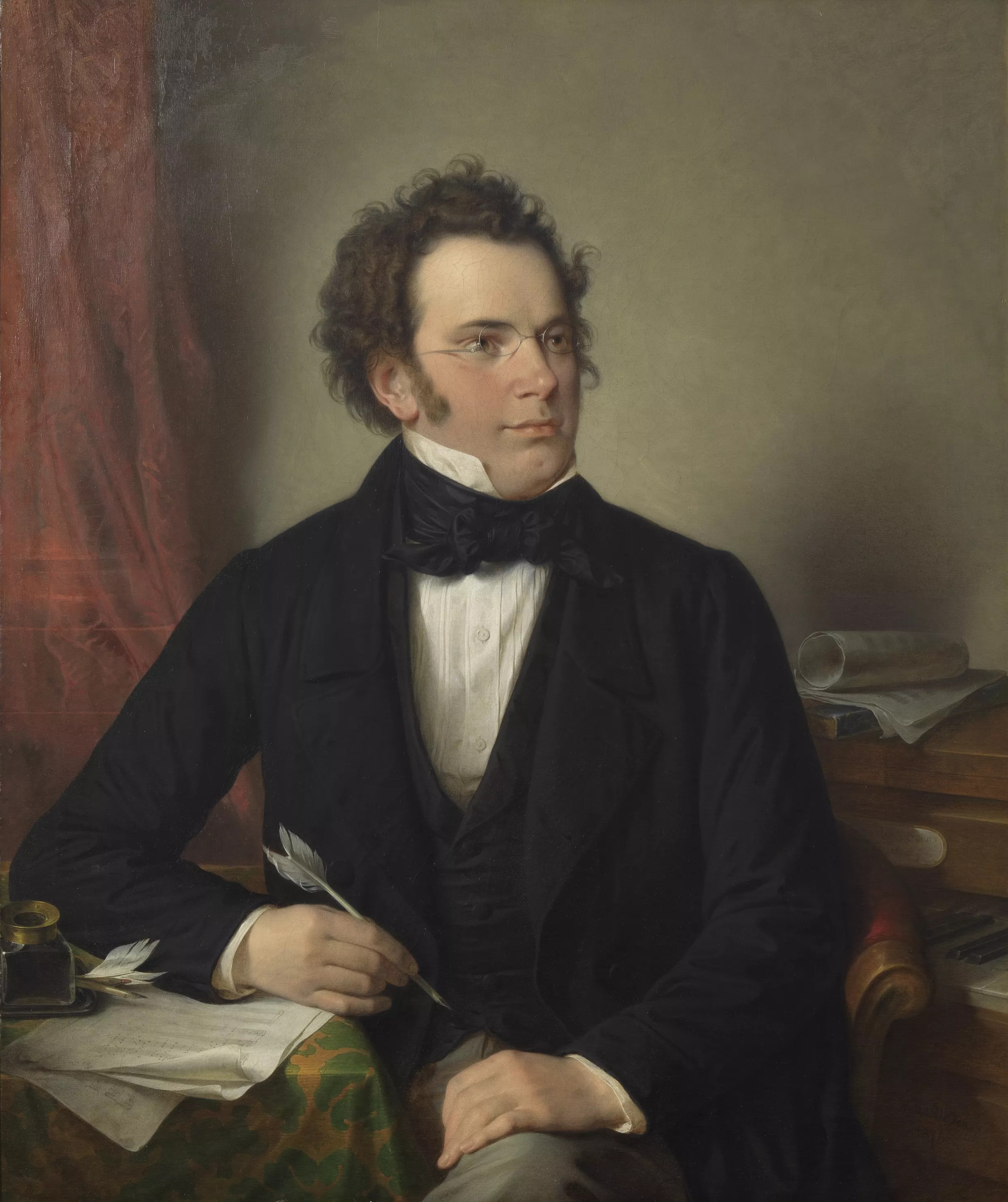 Historical portrait of Franz Schubert