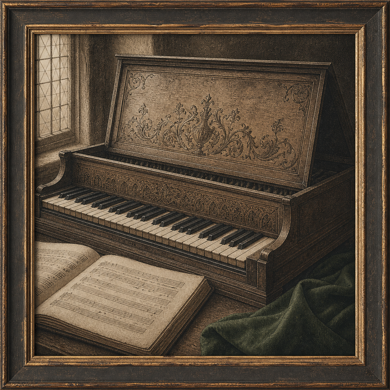 Instrument copperplate