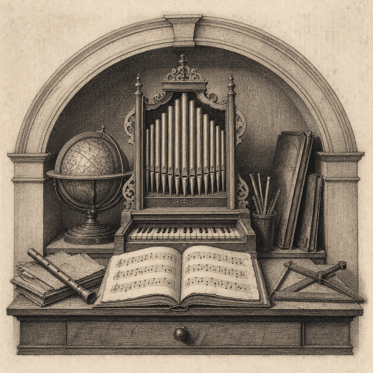 Instrument copperplate